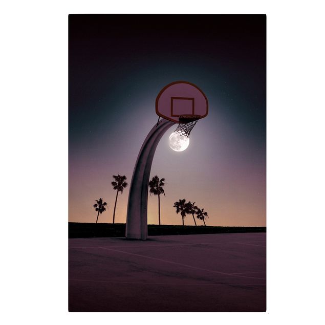 Obrazy artystów Basketball z księżycem