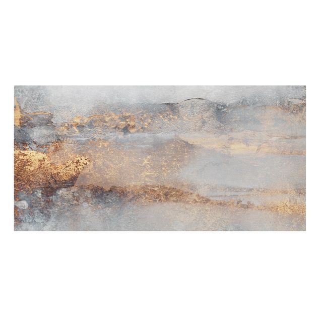 Obrazy na płótnie abstrakcja Złoto-szara mgła