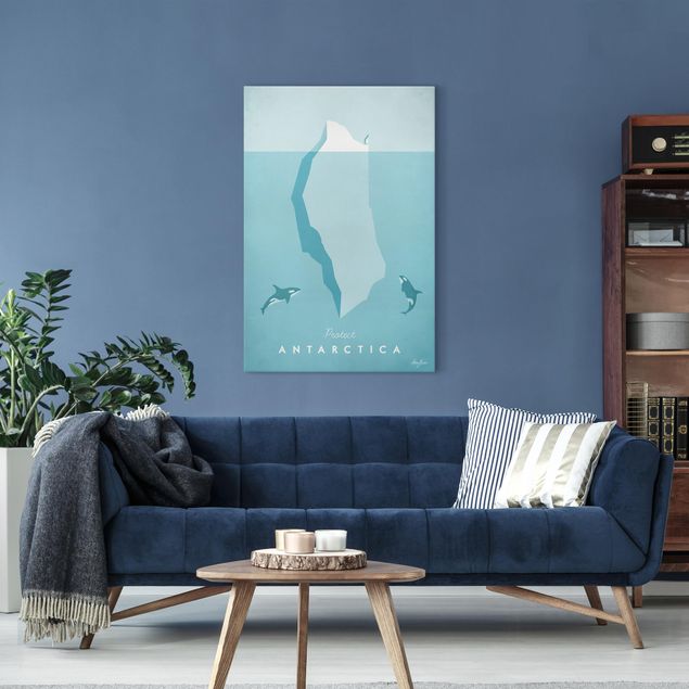 Obrazy z morzem Plakat podróżniczy - Antarktyda
