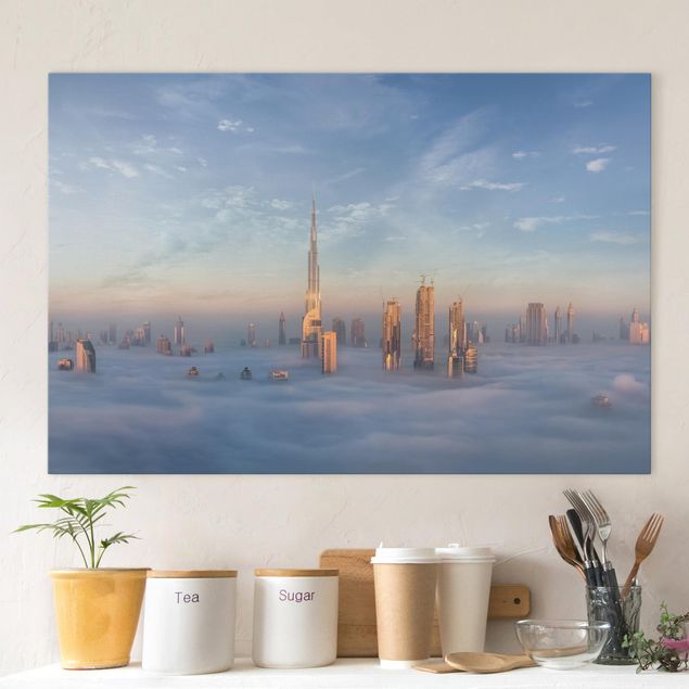 Obrazy Azja Dubaj ponad chmurami