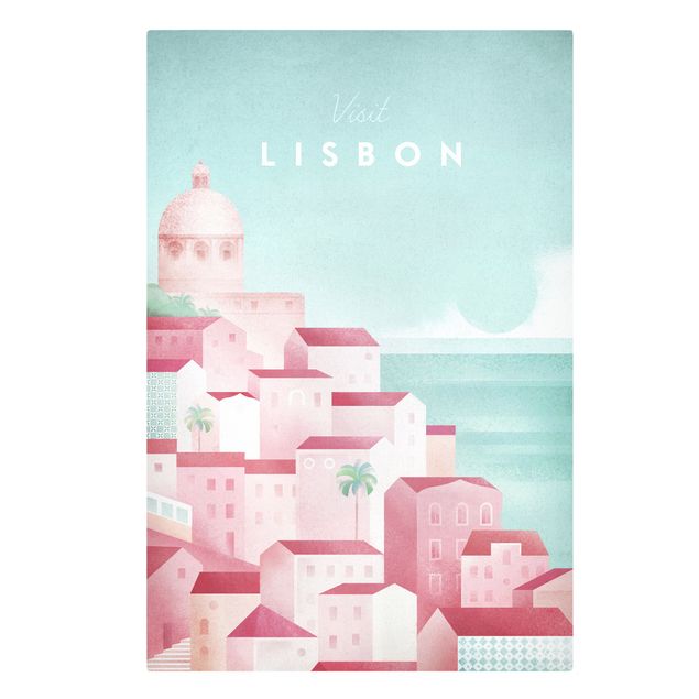 Vintage obrazy Plakat podróżniczy - Lizbona