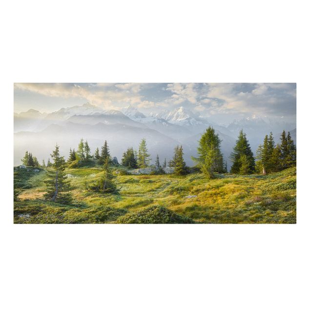 Obrazy drzewa Émosson Valais Szwajcaria