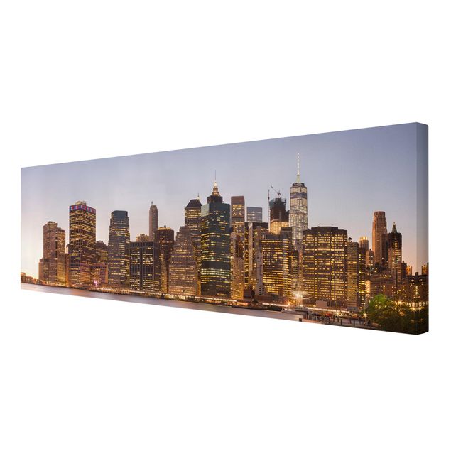 Obrazy architektura Widok na panoramę Manhattanu