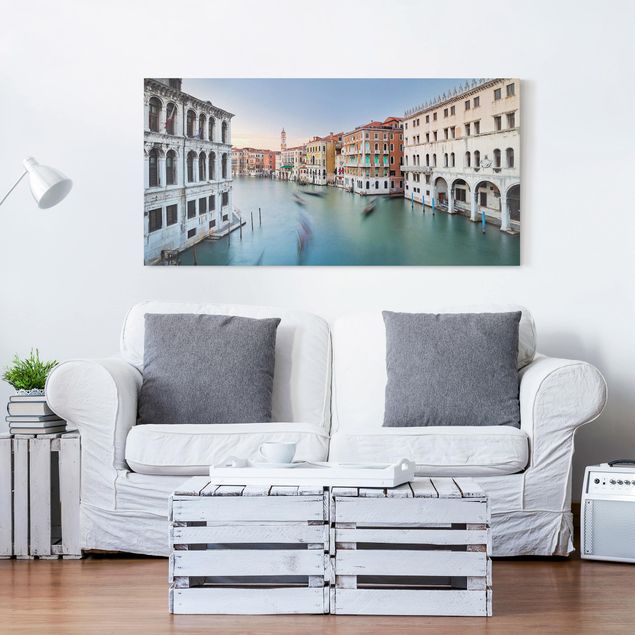 Obrazy na płótnie Włochy Canale Grande Widok z mostu Rialto Wenecja