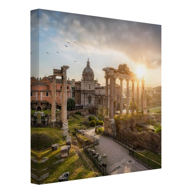 Obrazy Włochy Forum Romanum o wschodzie słońca