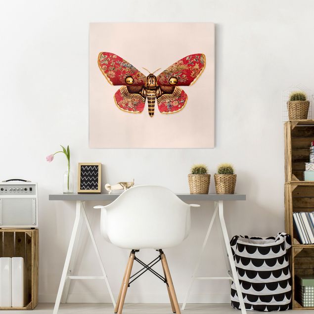 Obrazy do salonu nowoczesne Vintage Moth