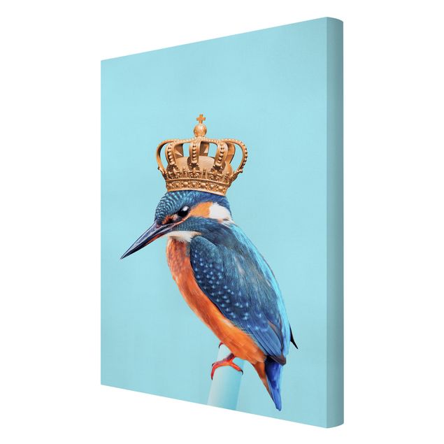 Obraz z niebieskim Lodowy ptak z koroną