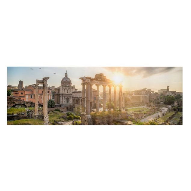 Obrazy na płótnie Włochy Forum Romanum o wschodzie słońca
