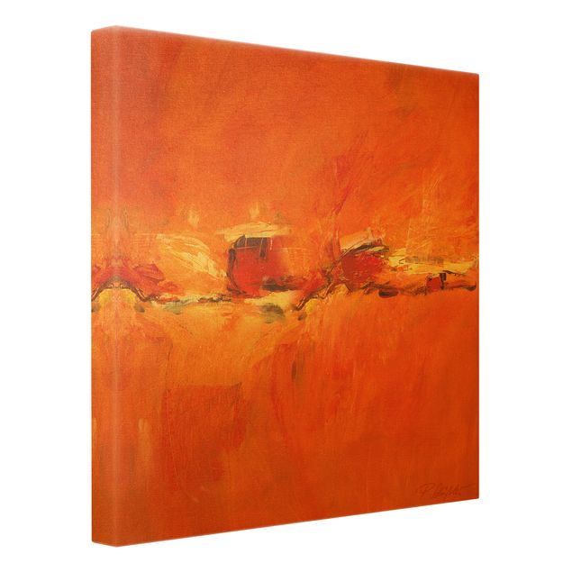 Pomarańczowy obraz Kompozycja w kolorze pomarańczowym
