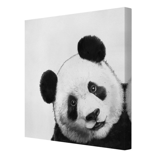 Panda obraz Ilustracja Panda Czarno Biała Malarstwo