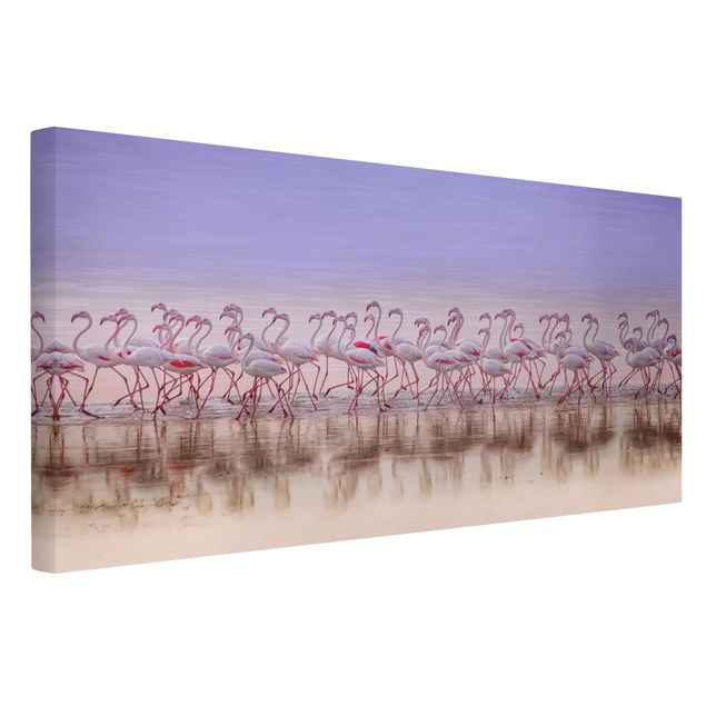 Obrazy zwierzęta Przyjęcie pod Flamingo