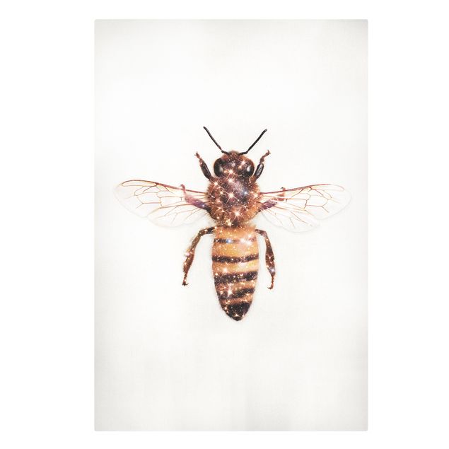 Obrazy artystów pszczoła z brokatem