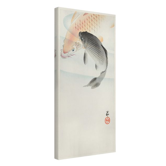Ryby obrazy Ilustracja w stylu vintage Ryba azjatycka I