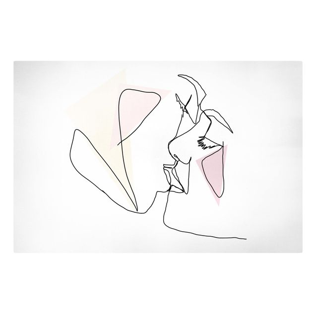 Obrazy portret Sztuka liniowa Kiss Faces