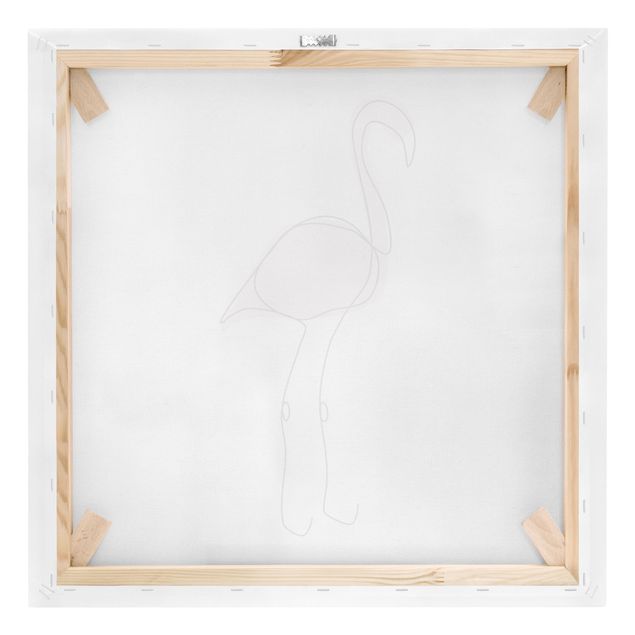 Obrazy na płótnie zwierzęta Flamingo Line Art