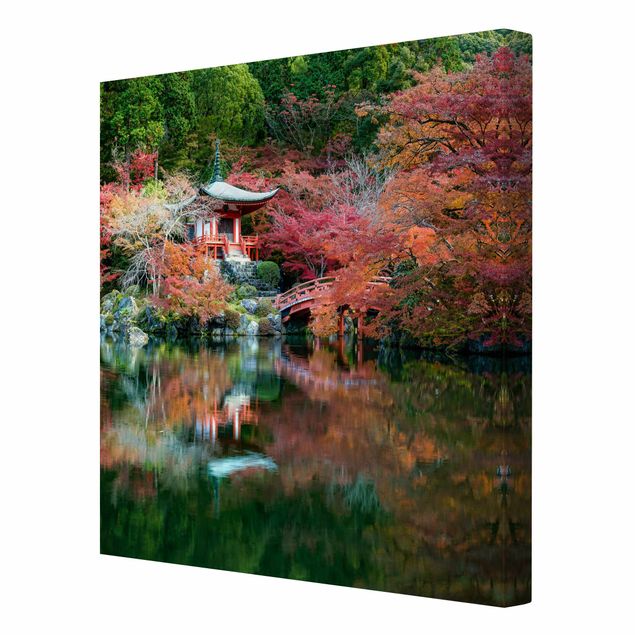 Obrazy natura Świątynia Daigo ji jesienią