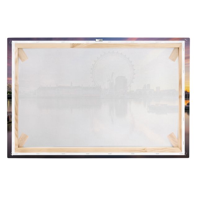Obrazy na ścianę London Eye o wschodzie słońca