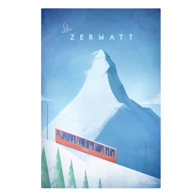 Obrazy krajobraz Plakat podróżniczy - Zermatt
