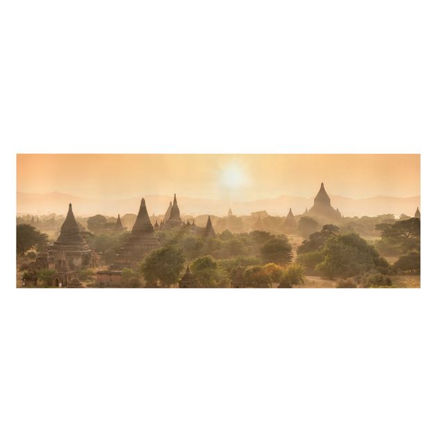Obrazy nowoczesny Zachód słońca nad Baganem
