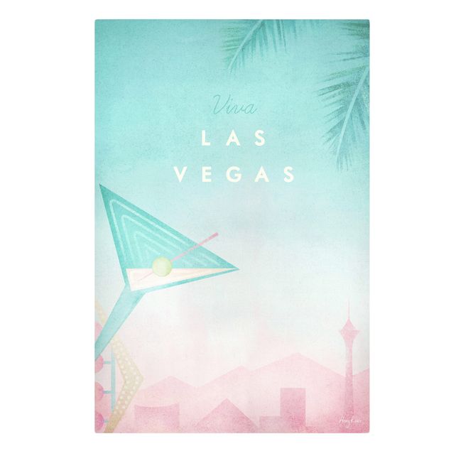 Obrazy retro Plakat podróżniczy - Viva Las Vegas