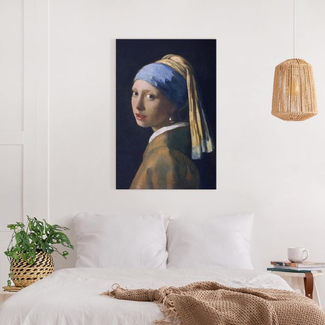 Obrazy do salonu Jan Vermeer van Delft - Dziewczyna z perłowymi kolczykami
