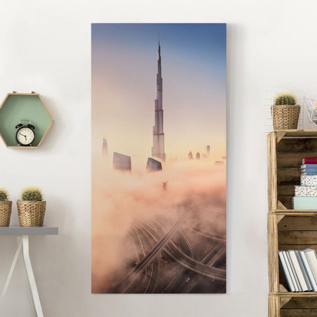Obrazy Azja Niebiańska panorama Dubaju