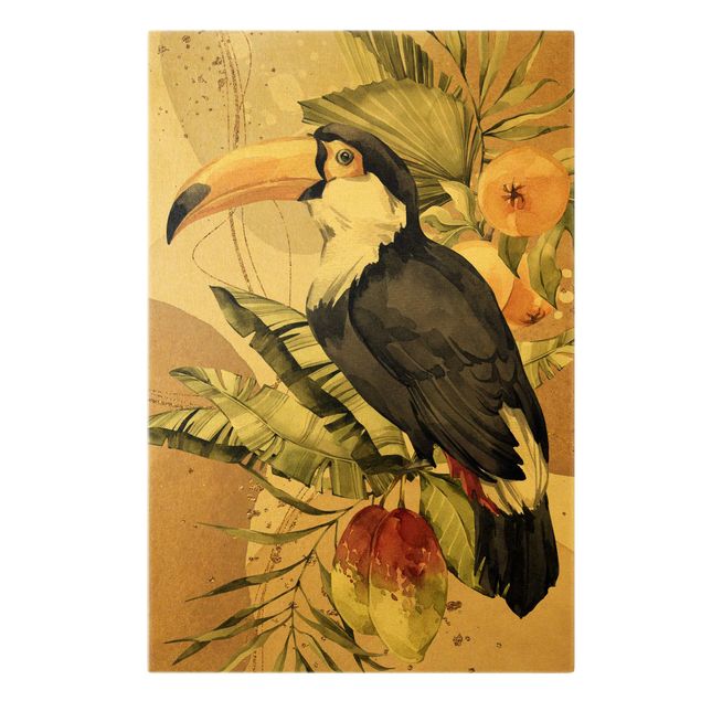 Obrazy na płótnie ptaki Ptaki tropikalne - tukan