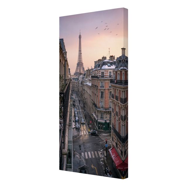 Obrazy na płótnie Paryż Wieża Eiffla o zachodzie słońca