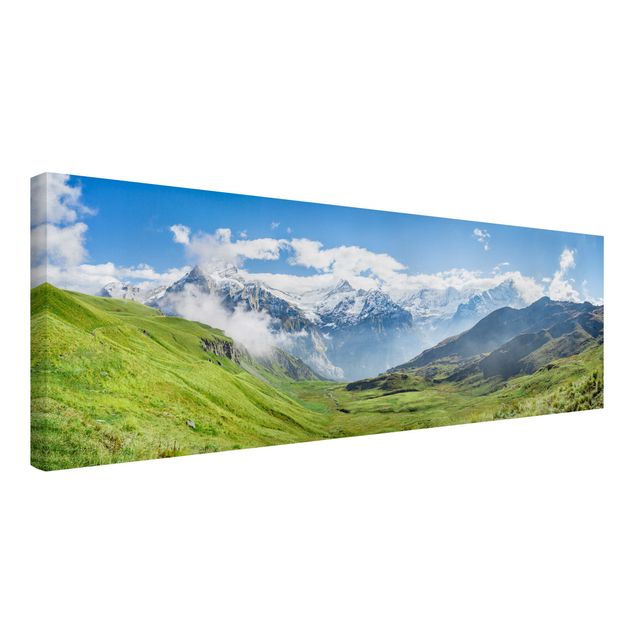 Obrazy nowoczesny Szwajcarska panorama alpejska