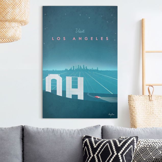 Obrazy na płótnie Ameryka Plakat podróżniczy - Los Angeles