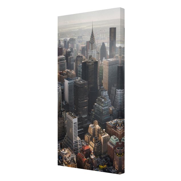 Szary obraz Z Empire State Building Upper Manhattan NY