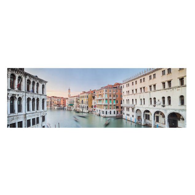 Niebieskie obrazy Canale Grande Widok z mostu Rialto Wenecja