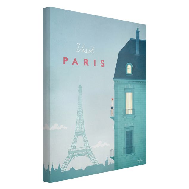 Obrazy retro Plakat podróżniczy - Paryż