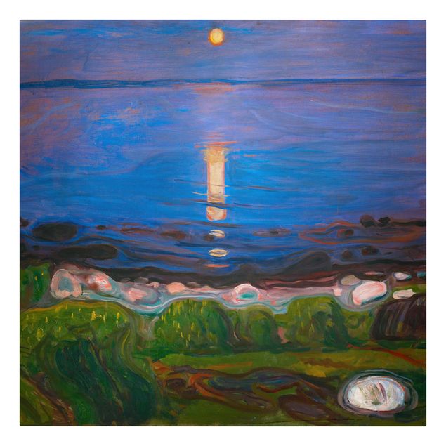 Obrazy morze Edvard Munch - Letnia noc nad morzem
