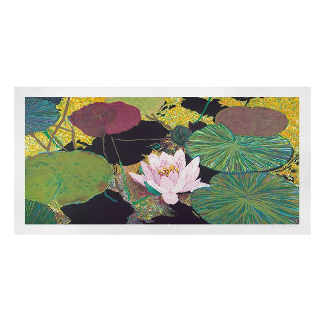 Obrazy kolorowe Lilia morska z określeniem liścia