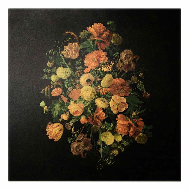 Obrazy kwiatowe Jan Davidsz de Heem - Bukiet ciemnych kwiatów