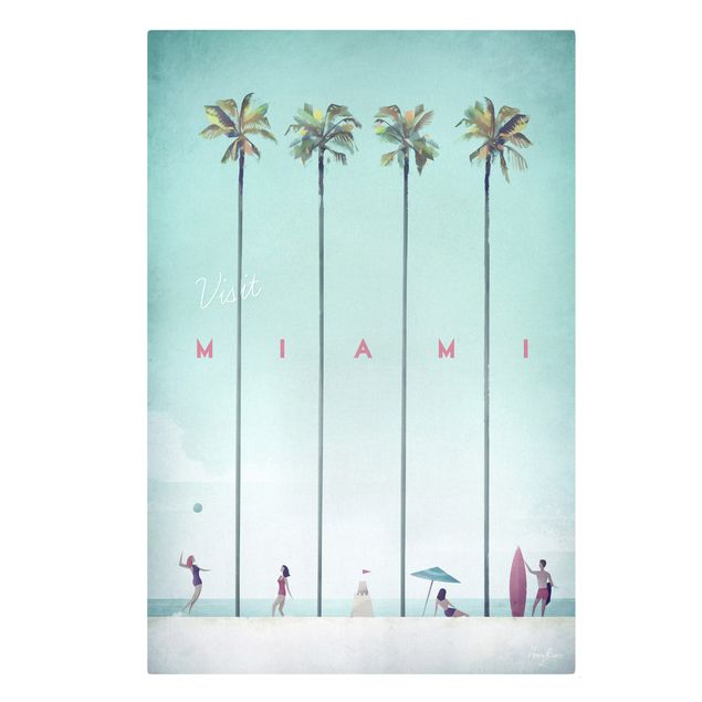 Obrazy krajobraz Plakat podróżniczy - Miami