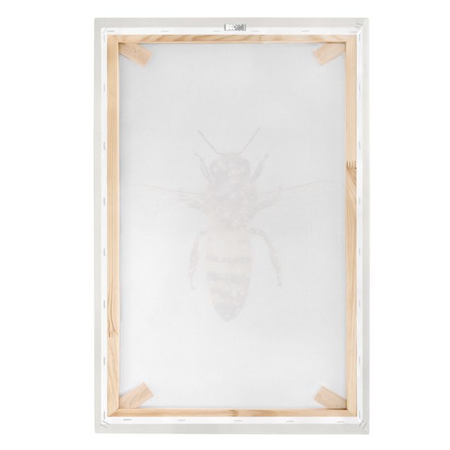 Obrazy na ścianę pszczoła z brokatem