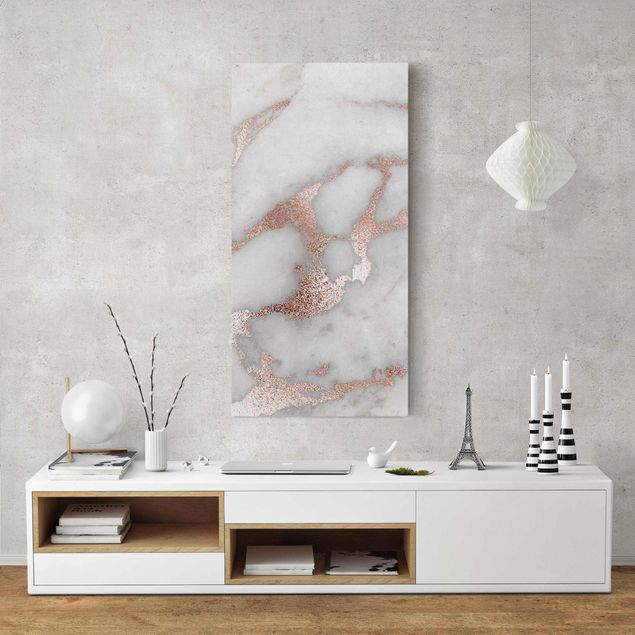 Obrazy abstrakcja Marmurowy wygląd z brokatem