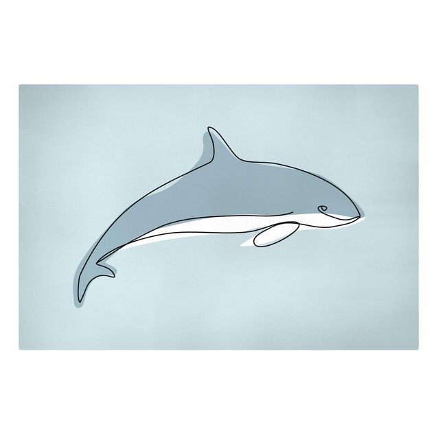 Ryby obrazy Dolphin Line Art