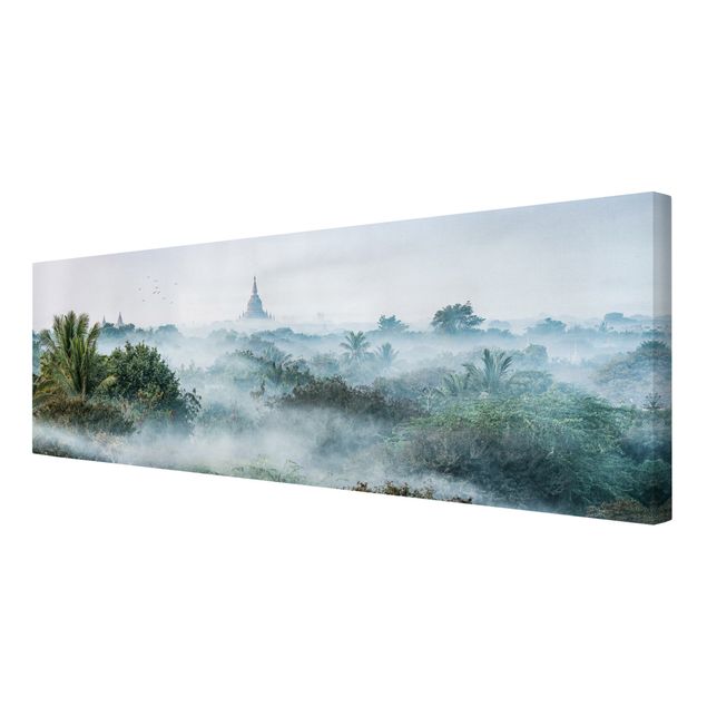 Obraz drzewo Poranna mgła nad dżunglą Bagan
