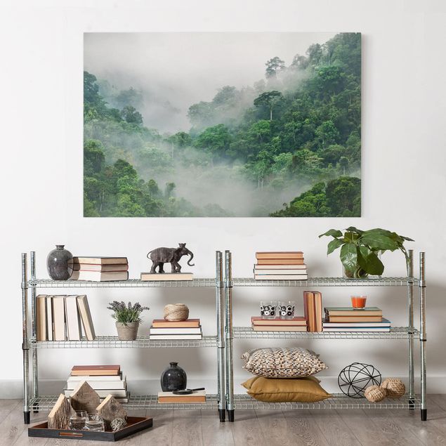 Nowoczesne obrazy do salonu Dżungla we mgle