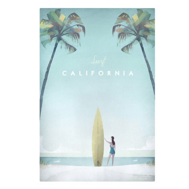 Vintage obrazy Plakat podróżniczy - Kalifornia