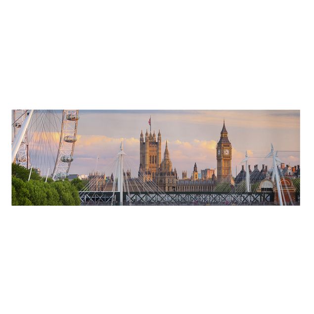 Obrazy na płótnie Londyn Pałac Westminsterski w Londynie
