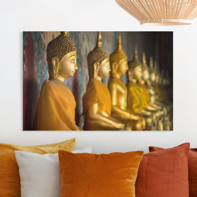 Obrazy Azja Posągi złotego Buddy