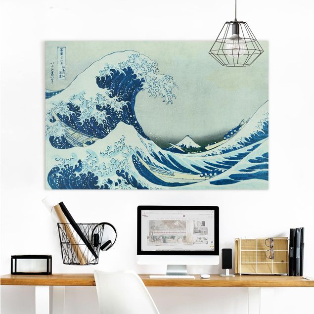 Obrazy do salonu Katsushika Hokusai - Wielka fala w Kanagawie