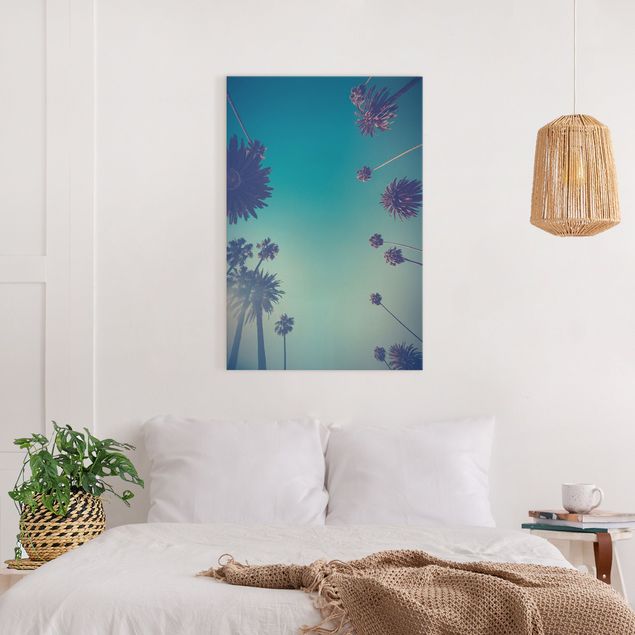 Obrazy nowoczesny Rośliny tropikalne Palmy i niebo II