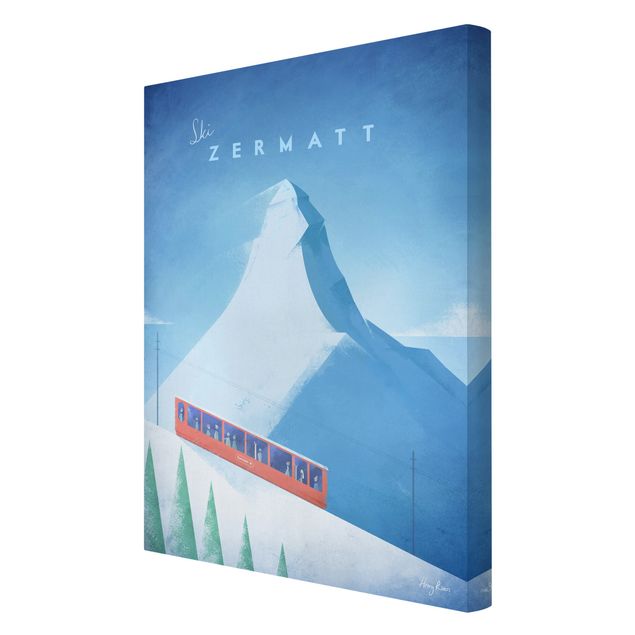 Obrazy vintage Plakat podróżniczy - Zermatt