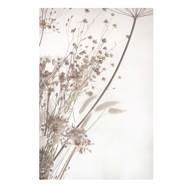 Obrazy Bukiet z traw ozdobnych i kwiatów
