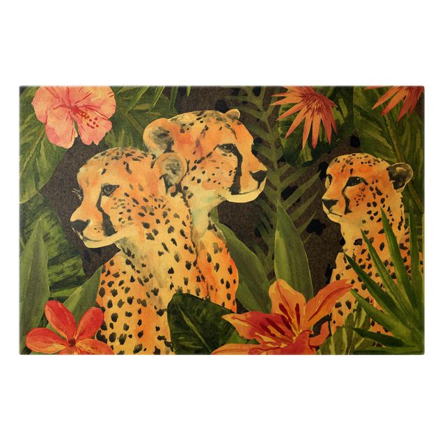 Obrazy dżungla Trio gepardów w dżungli